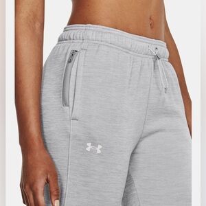 New Under Armour Fleece Women’s Light Gray Sweatpants, Medium